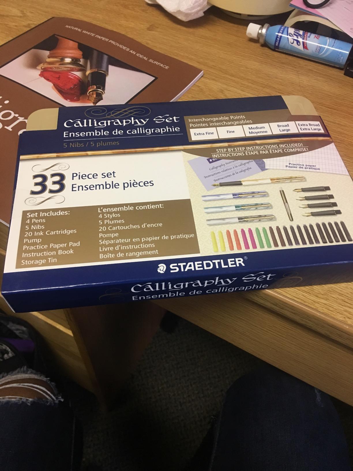 STAEDTLER calligraphy pen set, ideal for all skill levels, 899 SM5, Assorted, 33 Piece Set customer photo 2