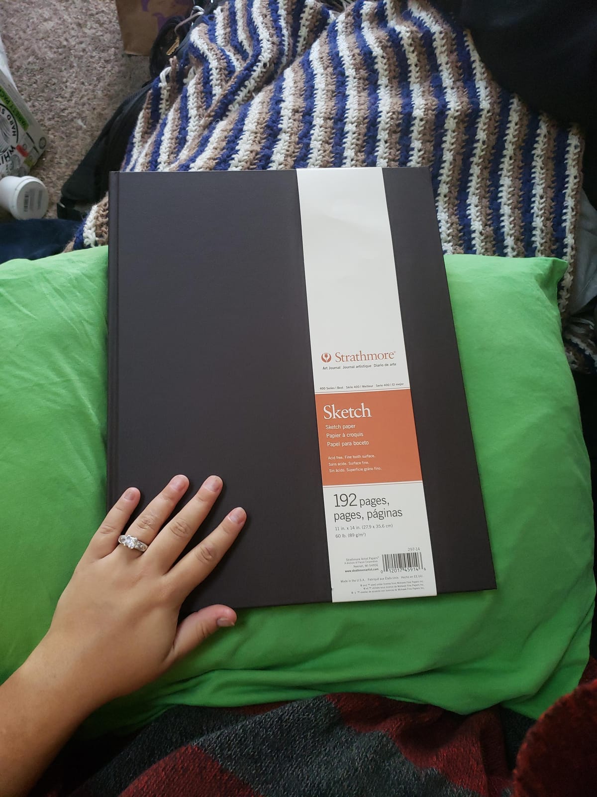 Strathmore 400 Series Hard Bound Sketch Journal, 60 lb. Paper, 8.5 X 11.5 inches, 192 Pages (297-12) customer photo 2