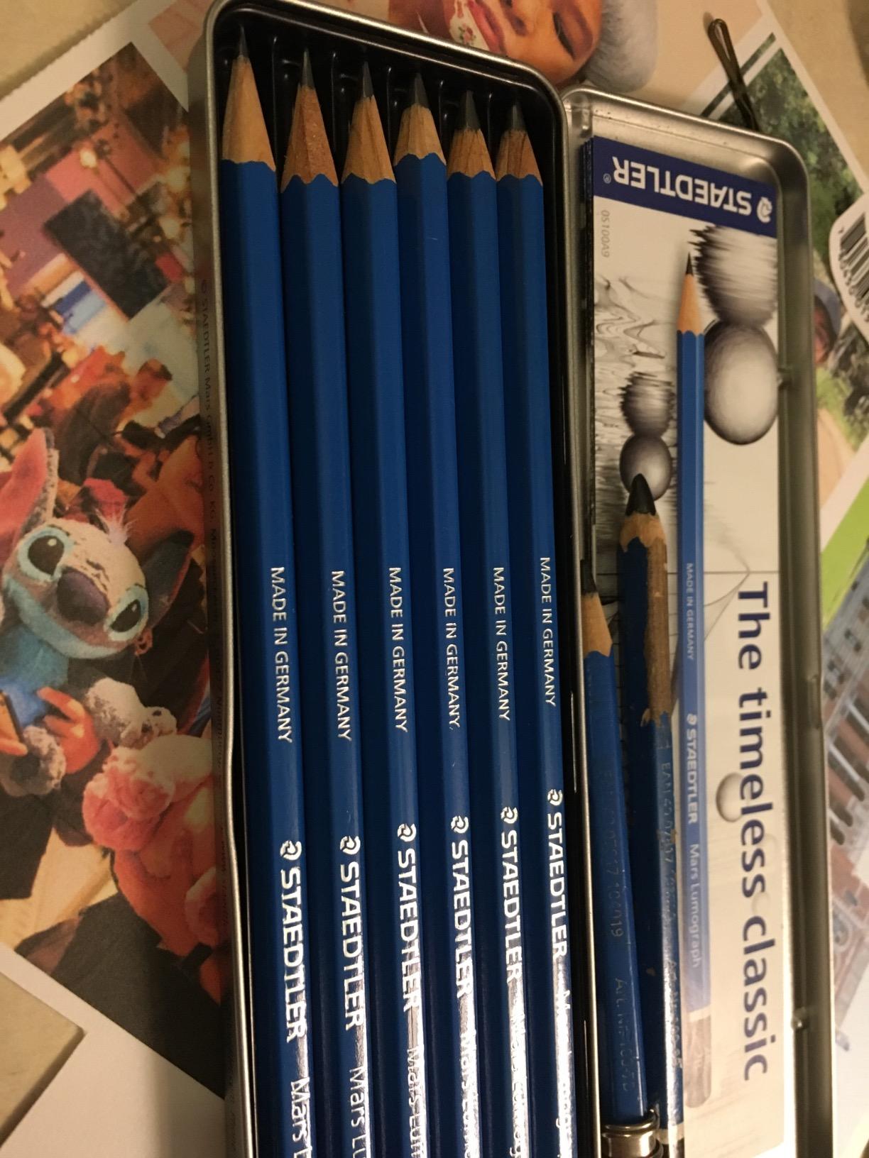 STAEDTLER Mars Lumograph Graphite Pencil Set: 6 Count (8B, 7B, 6B, 4B, 2B, HB) customer photo 2