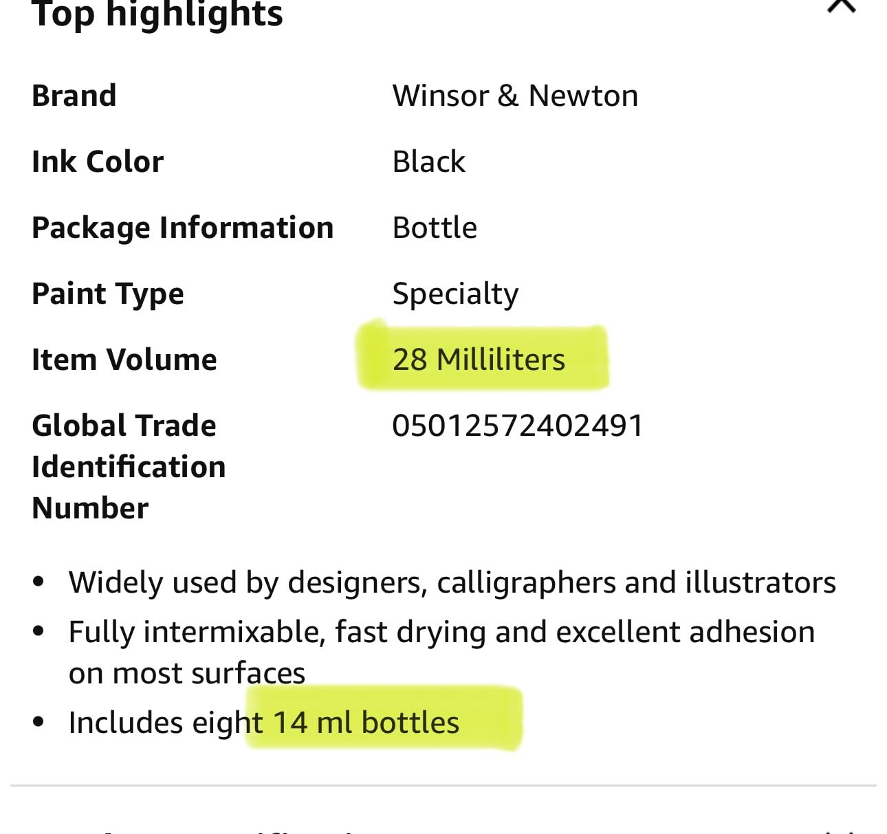 Winsor & Newton Drawing Ink Set, Set of 8, William Collection customer photo 1