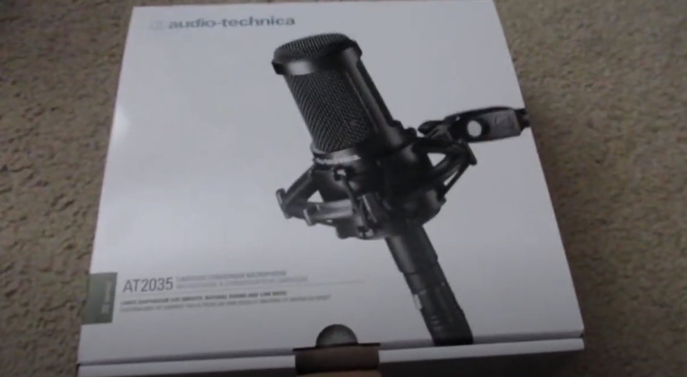 Audio-Technica AT2035 Cardioid Condenser Microphone, Perfect for Studio, Podcasting & Streaming, XLR Output, Includes Custom Shock Mount customer photo 1