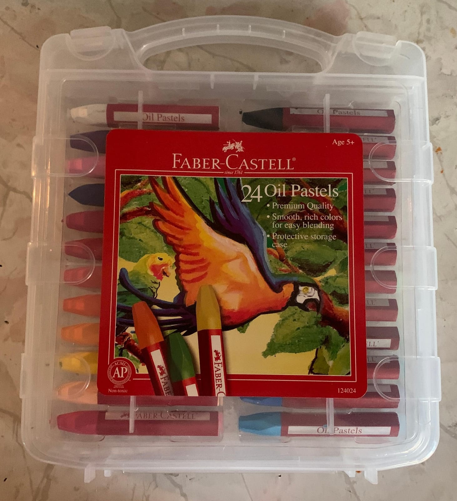 Faber-Castell Blendable Oil Pastels In Durable Storage Case | Back to School Favorites | 24 Vibrant Colors - Non-Toxic Pastels for Kids customer photo 1
