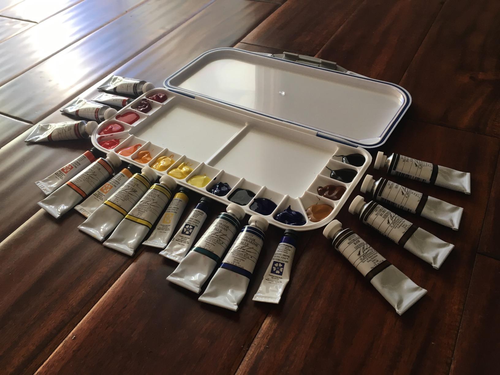 Mijello Airtight Watercolor 18-Well Blue Palette customer photo 1