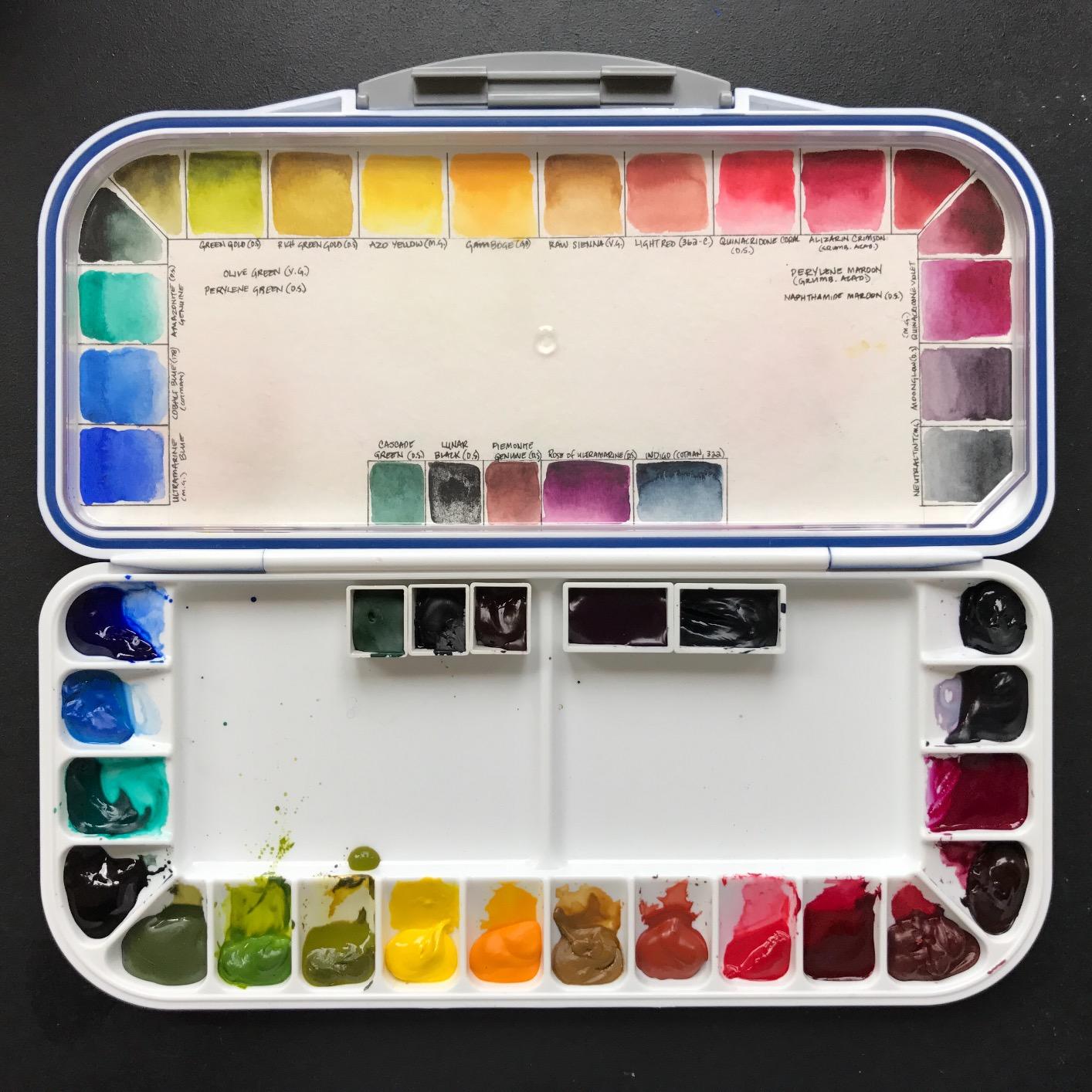 Mijello Airtight Watercolor 18-Well Blue Palette customer photo 2