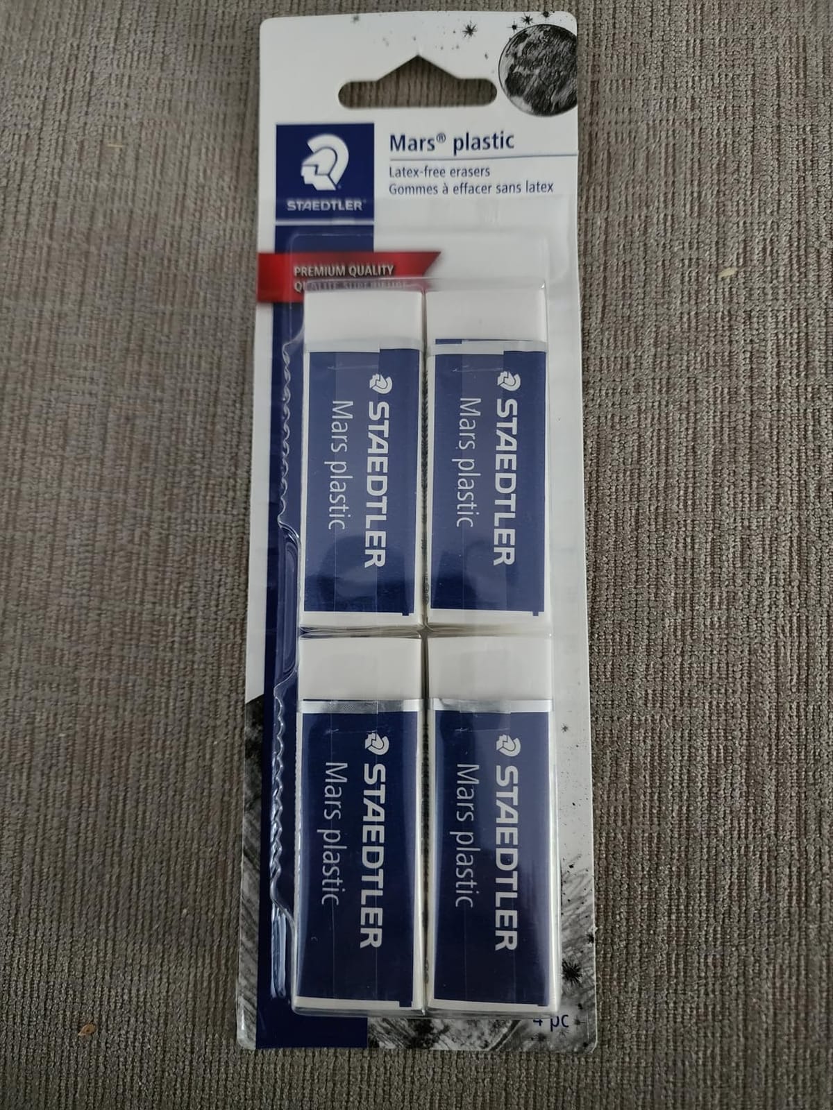 STAEDTLER Mars Plastic Vinyl Erasers (2-Pack), White Erasers for Clean & Precise Results - Latex-Free, Minimal Crumbling, Made in Germany customer photo 1