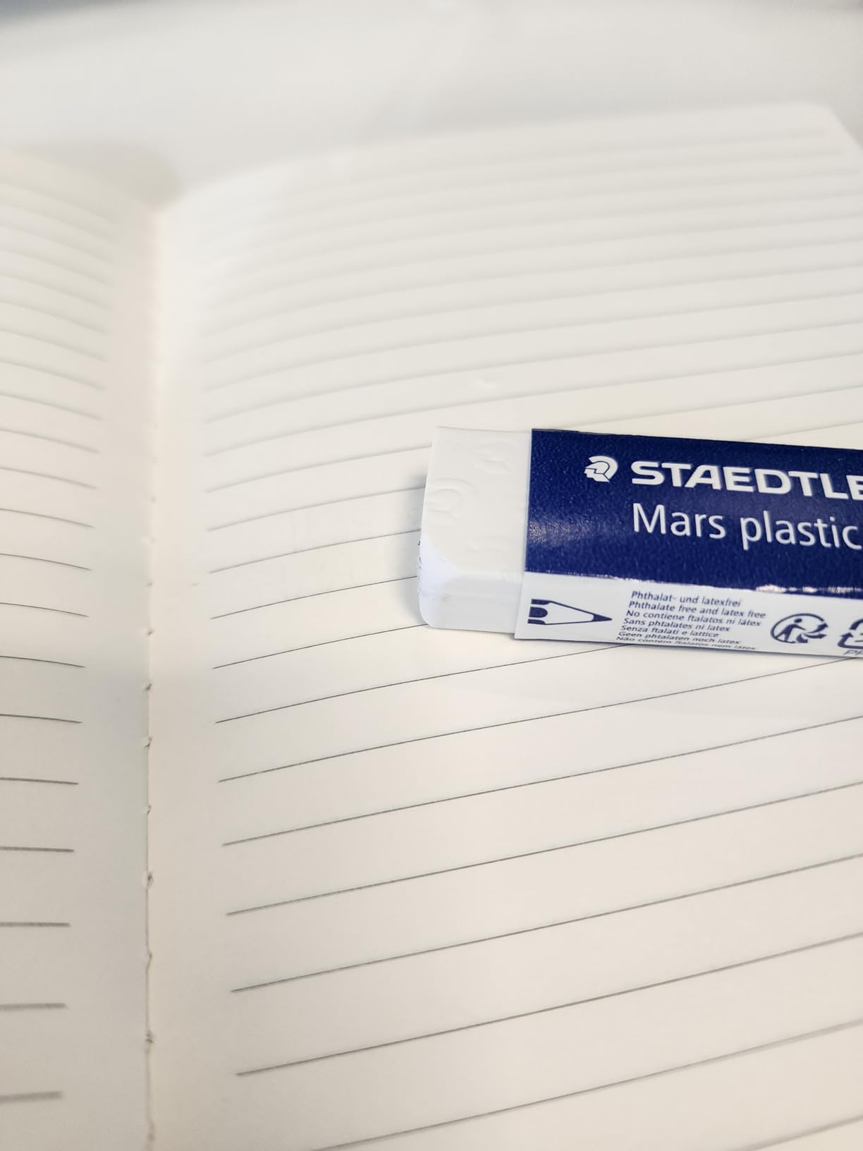 STAEDTLER Mars Plastic Vinyl Erasers (2-Pack), White Erasers for Clean & Precise Results - Latex-Free, Minimal Crumbling, Made in Germany customer photo 2
