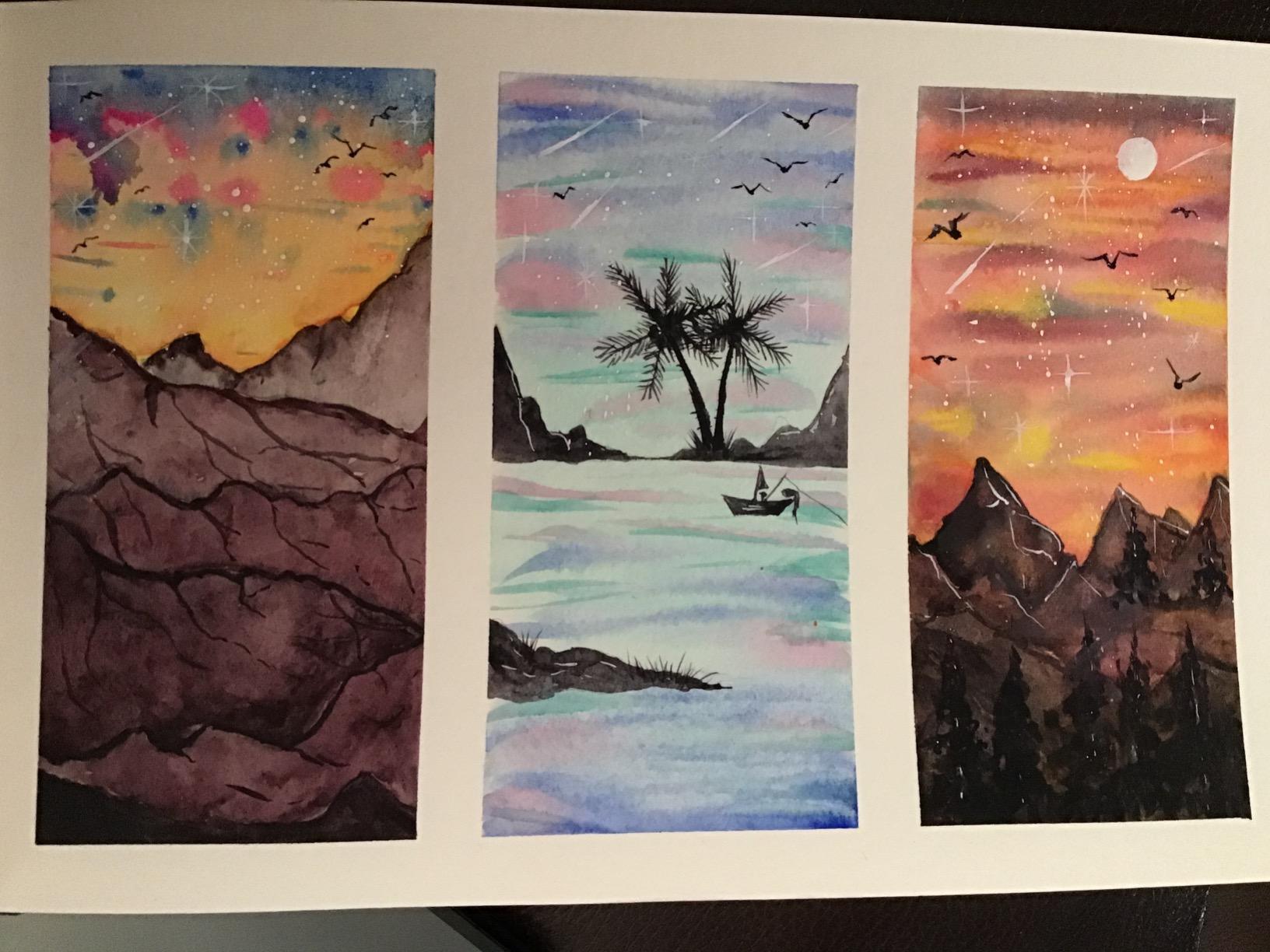 Strathmore 400 Series Hardcover Watercolor Art Journal, 140 lb. Cold Press, 8.5 X 5.5 inches, White, 48 Pages (467-5) customer photo 2