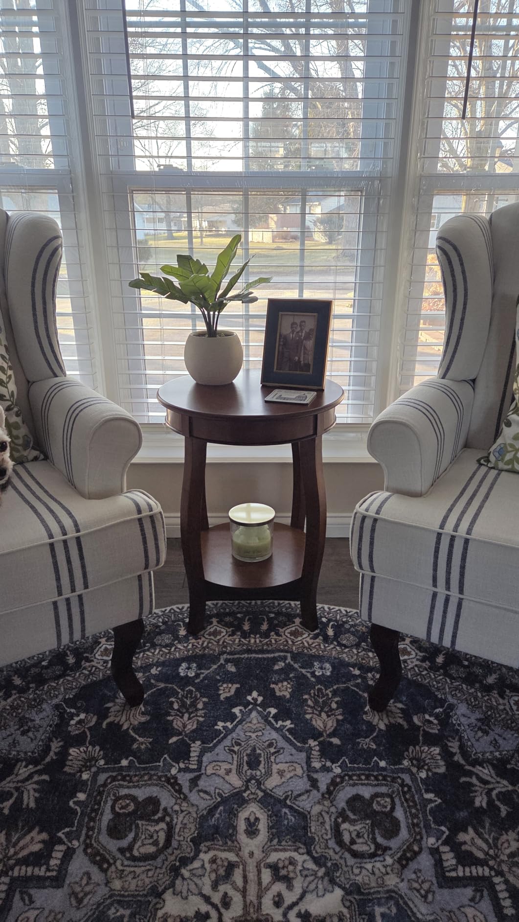 Powell Furniture Powell Hazelnut Round Shelf Table,, 18