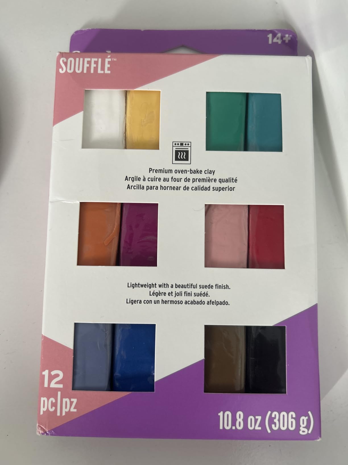 Polyform Sculpey Soufflé Polymer Oven-Bake Clay, 12 color set, Non Toxic, 10.8 oz., Great for jewelry making, holiday, DIY, mixed media and more! Premium light-weight oven bake clay. customer photo 1