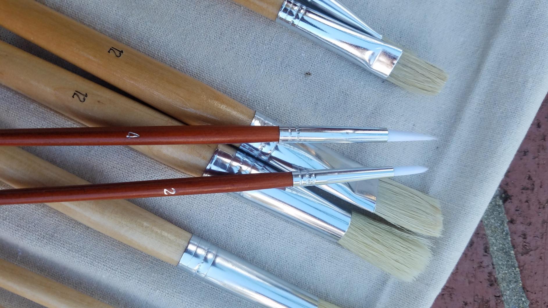 U.S. Art Supply 24-Piece Oil & Acrylic Artist Paint Brush Set customer photo 2
