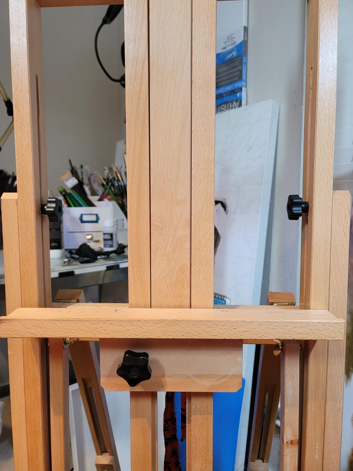 U.S. Art Supply Master Multi-Function Studio Artist Wooden Floor Easel customer photo 2