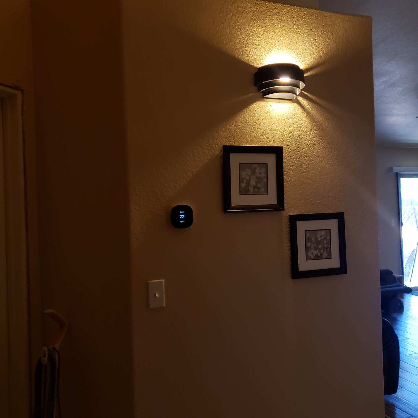 LightInTheBox Modern Wall Sconce Indoor Wall Light Fixture Half Moon Metal Wall Lamp White for Stair Hallway Home Theatre Bedroom (1PCS) customer photo 1