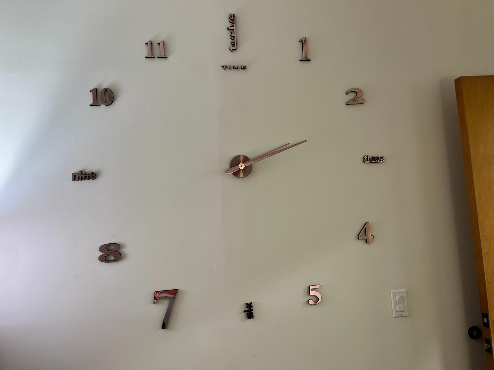 Large DIY 3D Frameless Silver Wall Clock – Oversized Modern Decor for Living Room, Stylish Metallic Design, Perfect for Home and Office customer photo 2