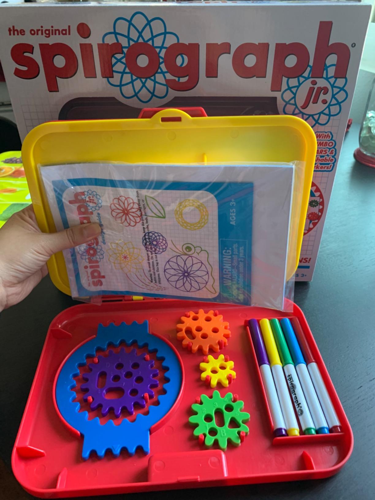 Spirograph Jr. — Jumbo Sized Gears Classic Retro Toy For Spiral Drawing Art Design Toy Kit for Smaller Hands — For Kids Ages 3 and Up customer photo 2