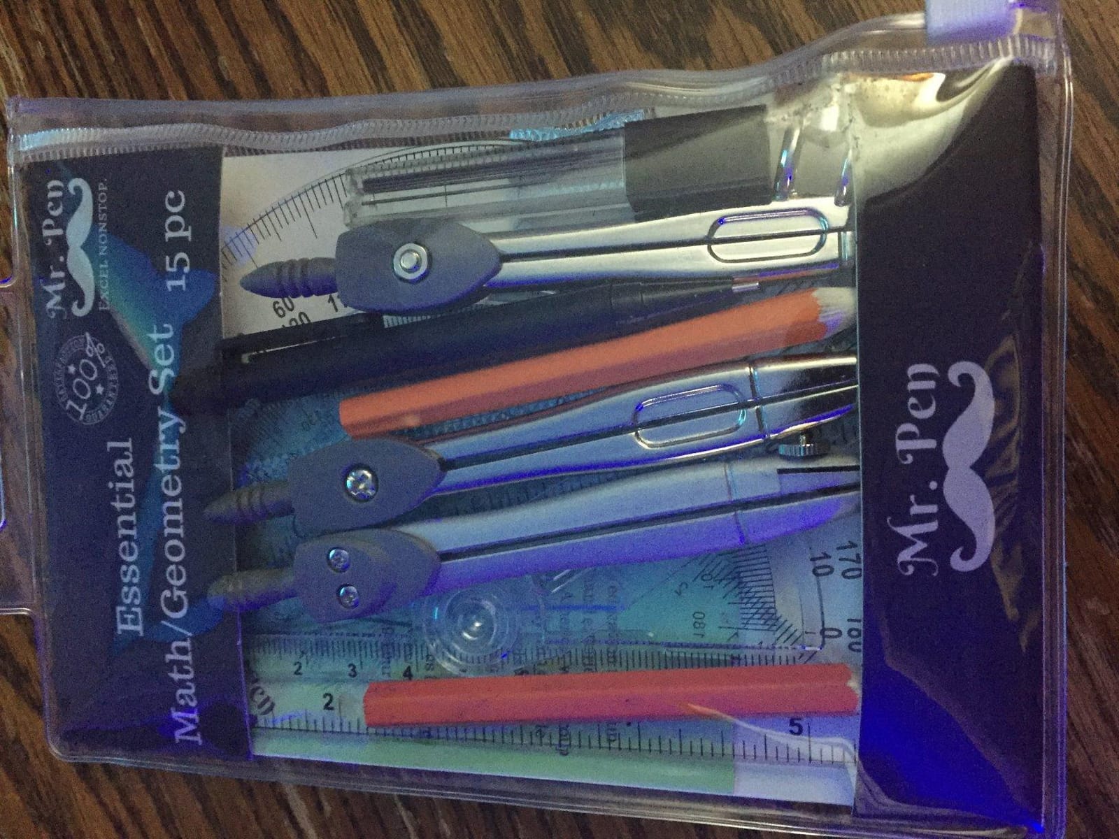 Mr. Pen- Geometry Set, 15 Piece Set with 6 Inch Swing Arm Protractor customer photo 2