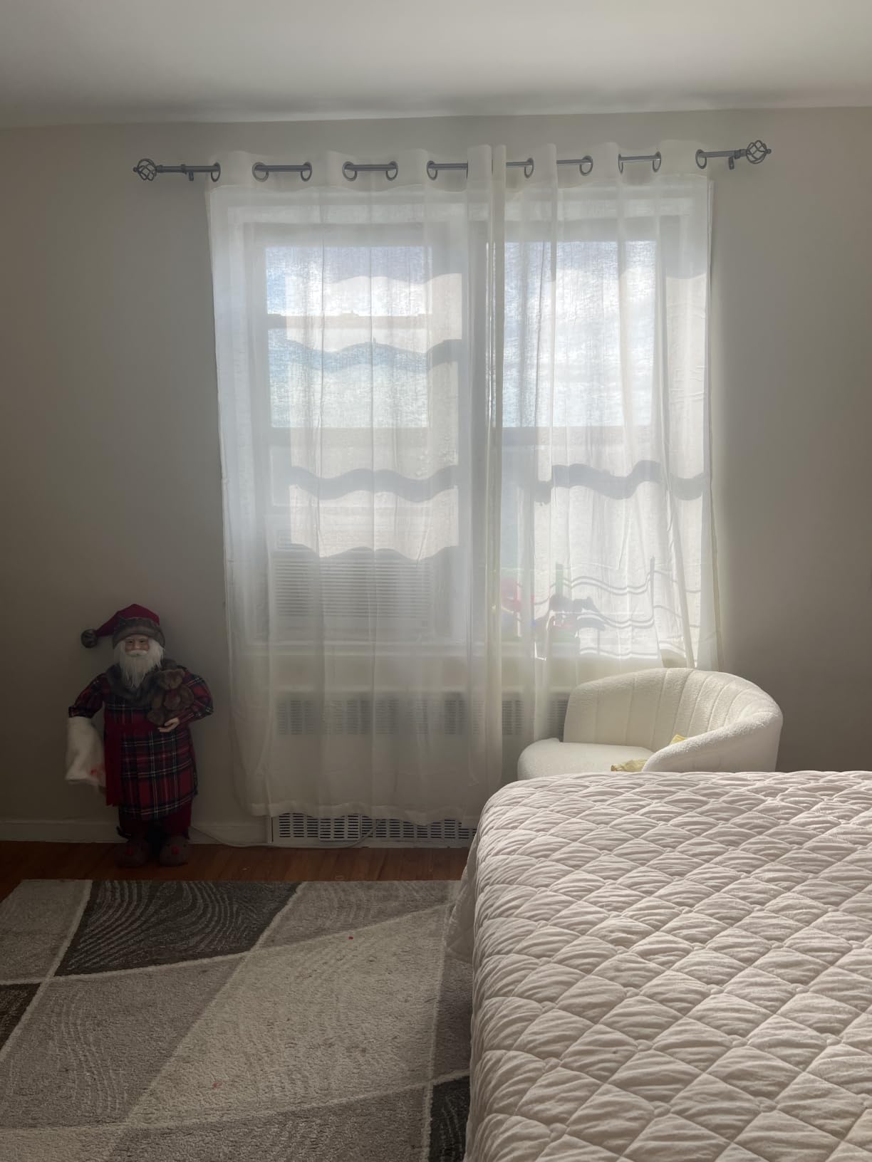 H.VERSAILTEX Natural Linen Sheer Curtains 84