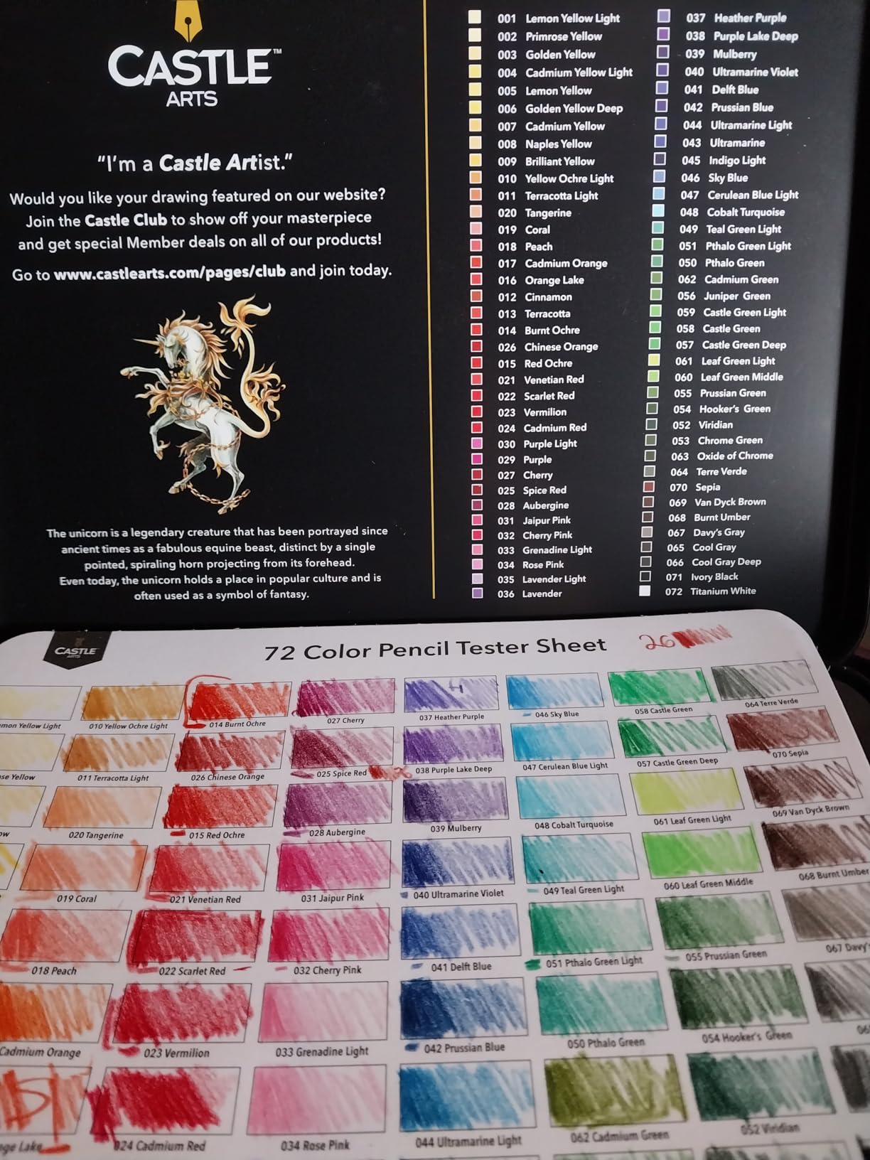 Castle Art Supplies 72 Colored Pencils for Adults - Soft Core Leads customer photo 2