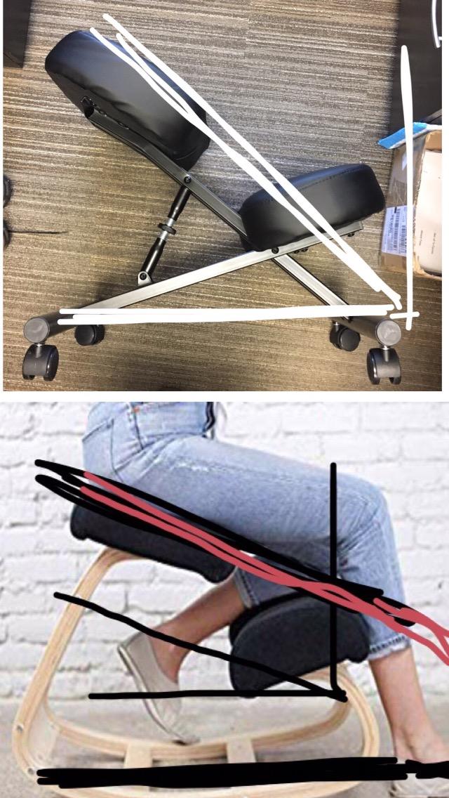 DRAGONN by VIVO Black Ergonomic Kneeling Chair, DN-CH-K01B customer photo 1