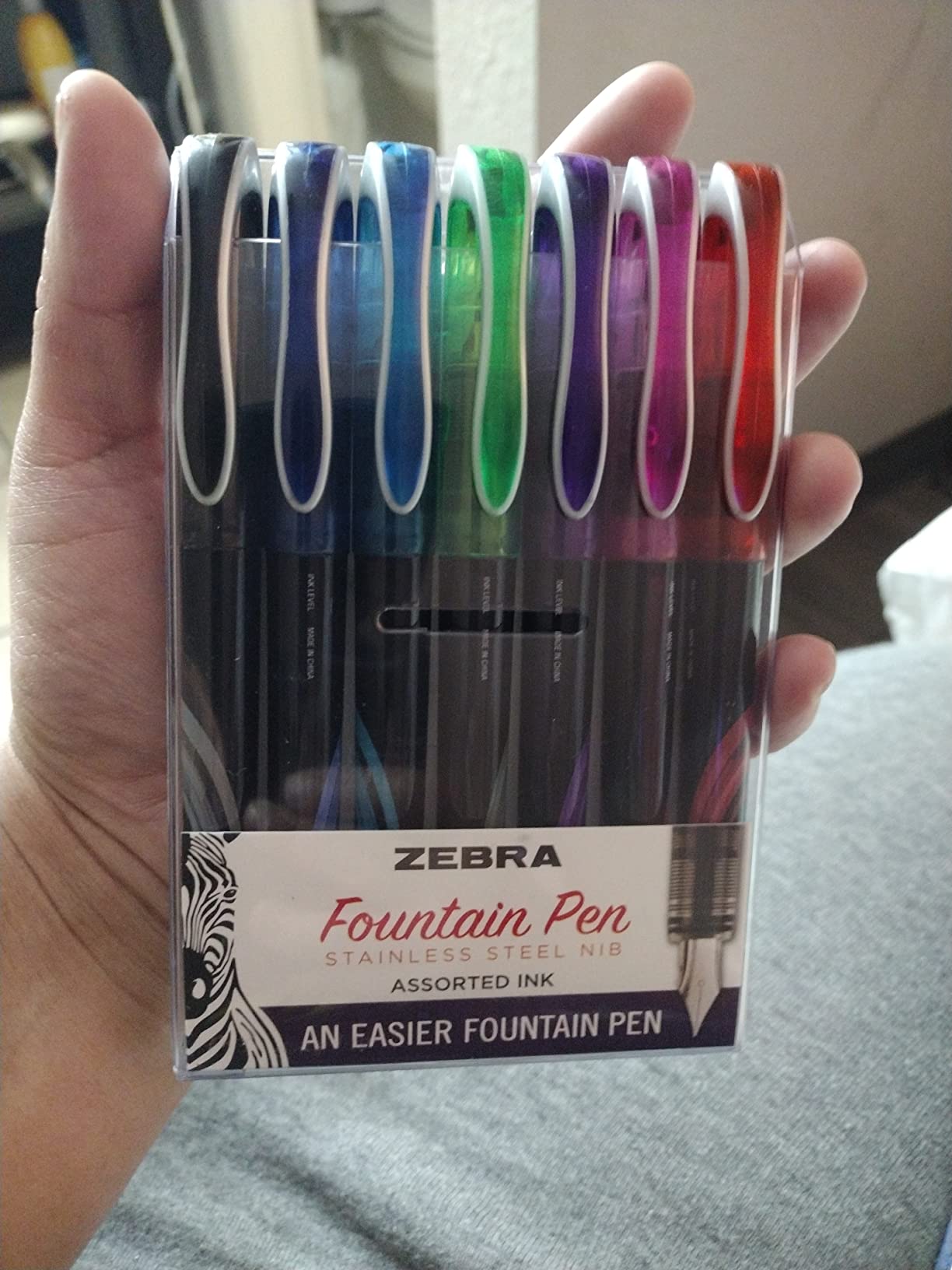 Zebra Pen Fountain Pen, Free-Flowing Liquid Black Ink, 0.6mm, 2-Pack customer photo 1