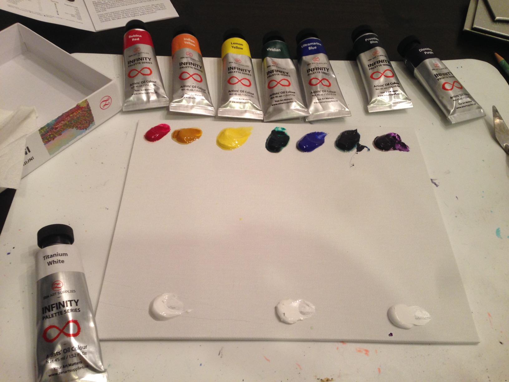 ZenART Professional Oil Paint Set - Artist Grade Old Masters Colors- 8x50ml customer photo 1