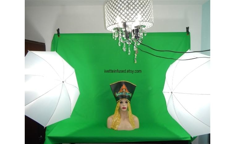 EMART Green Screen Backdrop Kit, 8.5x10FT Stand with 10x12FT Backdrop customer photo 2