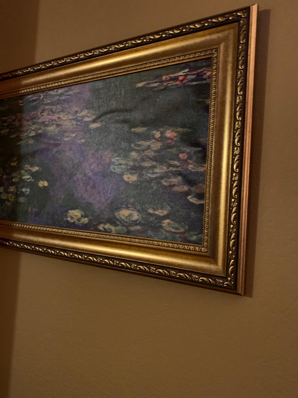 DECORARTS Claude Monet Wall Art Framed,Water Lilies with Gold Frame,36x22 customer photo 2