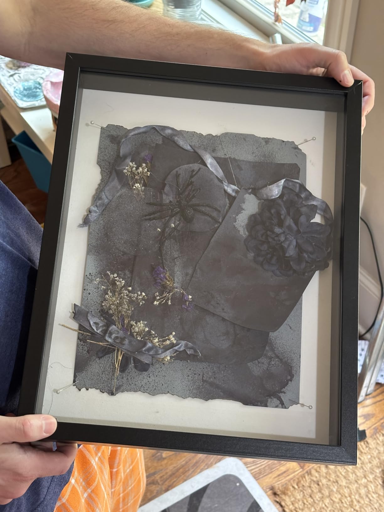 Americanflat 8.5x11 Shadow Box Frame - Engineered Wood - Black customer photo 2