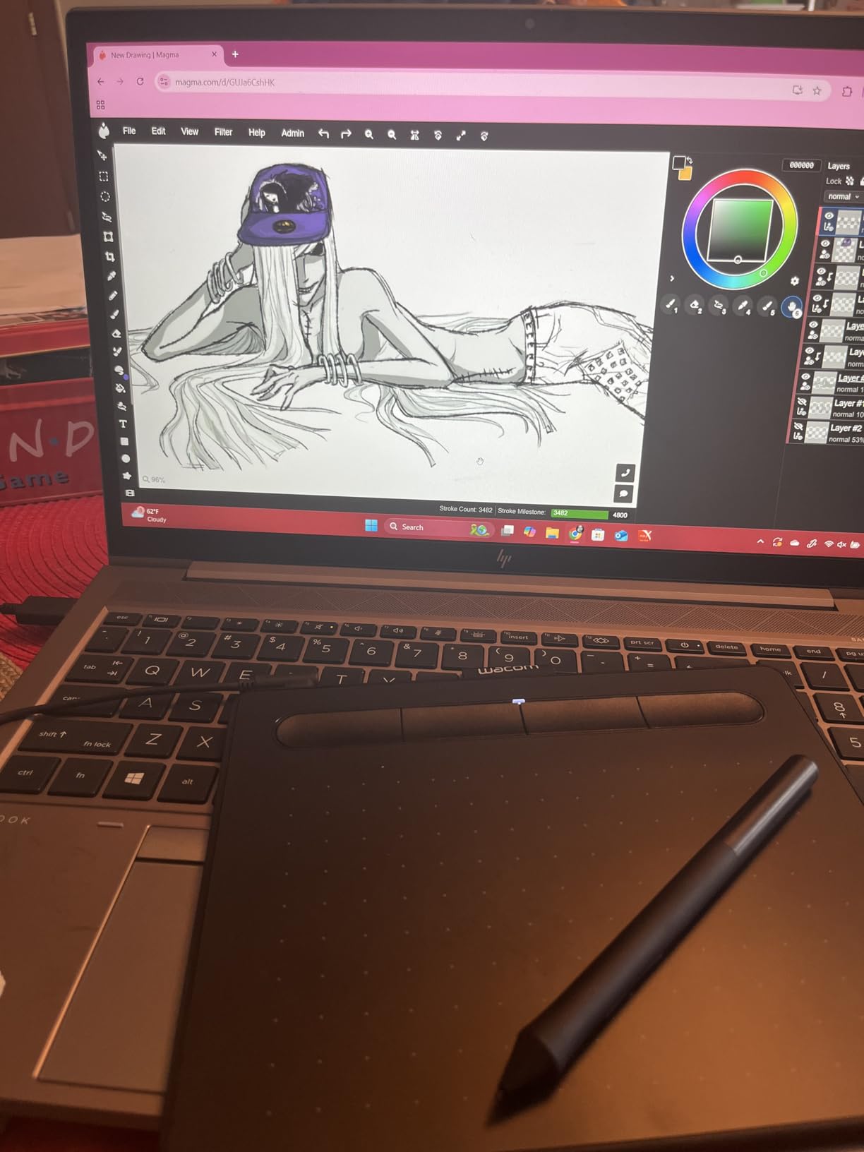 Wacom Intuos Small, Wired Graphic Drawing Tablet with Pen + Software customer photo 1