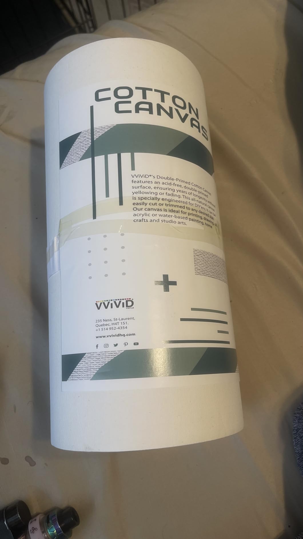 VViViD Double Primed Cotton Canvas 12