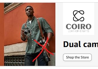 C Coiro Dual Camera Harness Leather Camera Strap DSLR/SLR, All-Day Comfort customer photo 1
