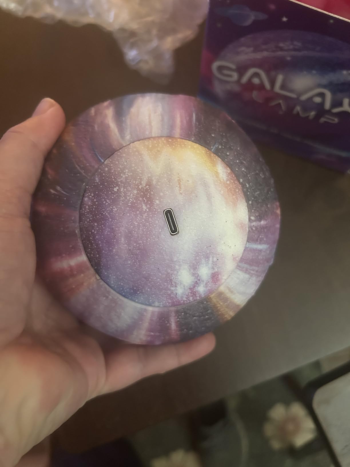 Mind-Glowing 3D Moon Lamp, 16 Colors, Touch/Remote Control (5.9 inch) customer photo 2