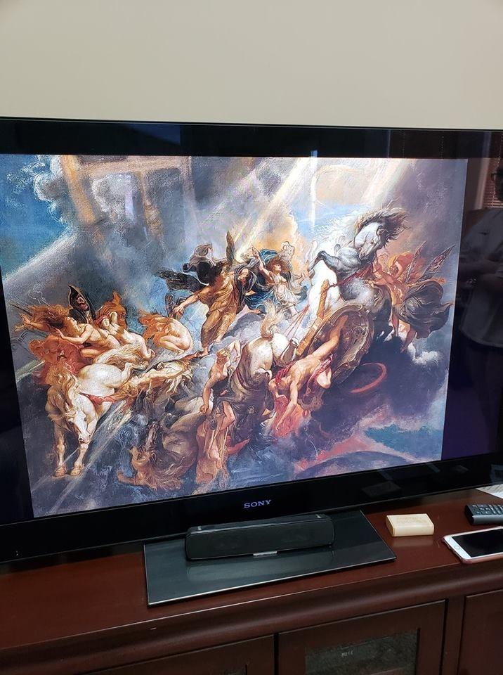 BillionDollarArtGallery® Transform your TV Into Wall Art | Display 500 Of The World's Most Iconic Paintings | Art TV | Unique Gift | Home Décor | Living Room Decor | Wall Art customer photo 1