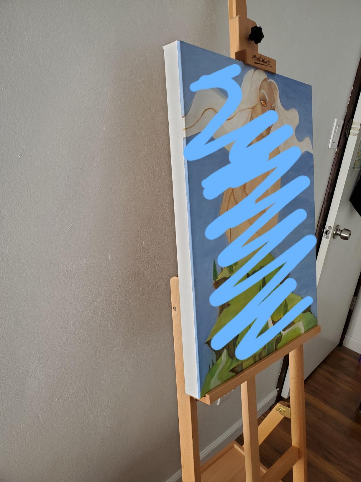 Mont Marte Signature Box Floor Easel, Beech Wood 43.5 x 44 x 150 cm (LxWxH), 17.13 x 17.32 x 59.1