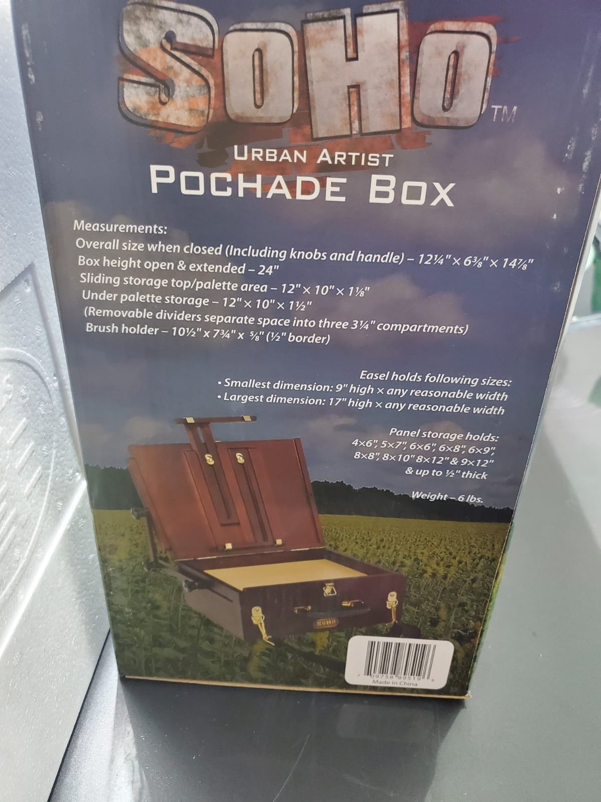 Soho Urban Artist Pochade Box for Plein - Aire Painting French Easel, Lightweight, Portable & Adjustable, Mahogany Finish customer photo 2