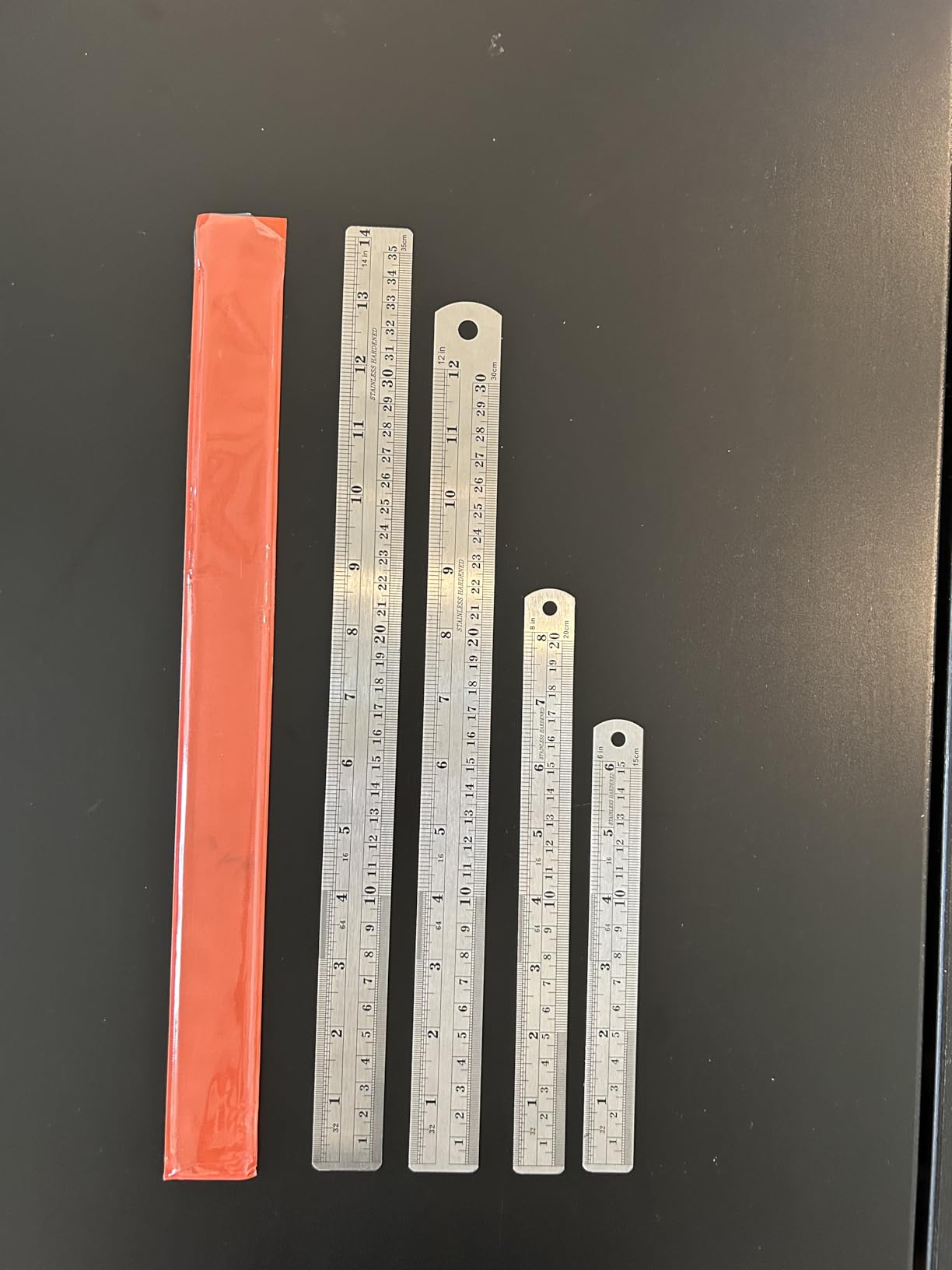Mr. Pen- Metal Straight Edge Ruler, 4 pcs, 6
