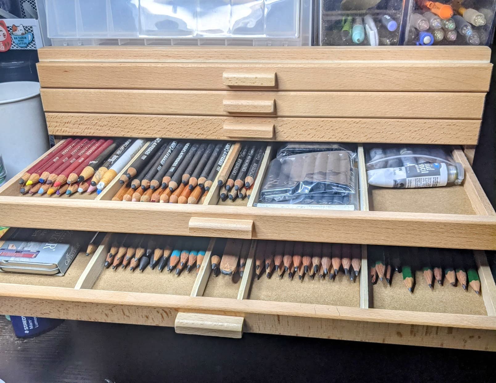 U.S. Art Supply 10-Drawer Artist Tool Supply Box with Storage Drawers customer photo 1