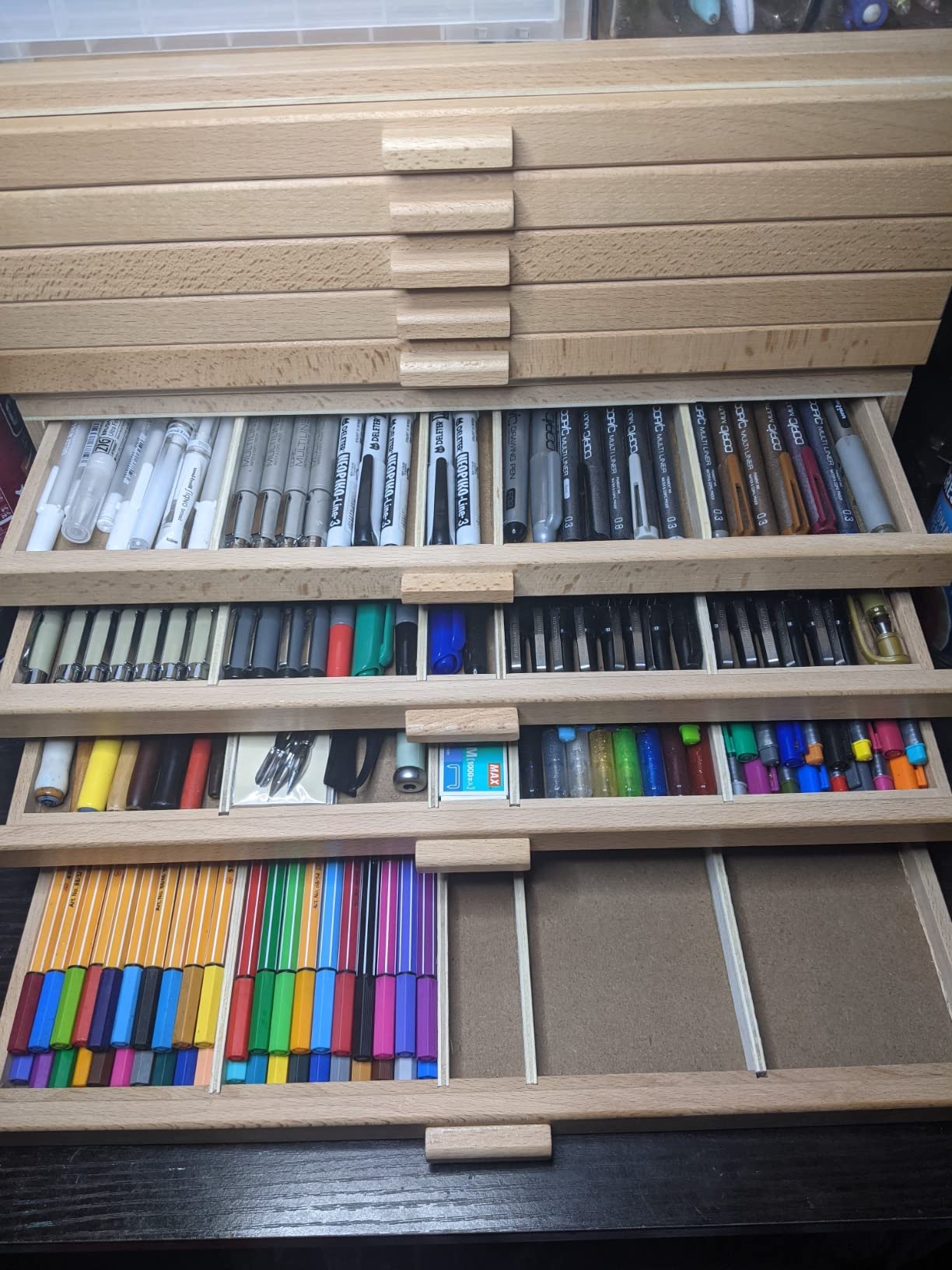 U.S. Art Supply 10-Drawer Artist Tool Supply Box with Storage Drawers customer photo 2