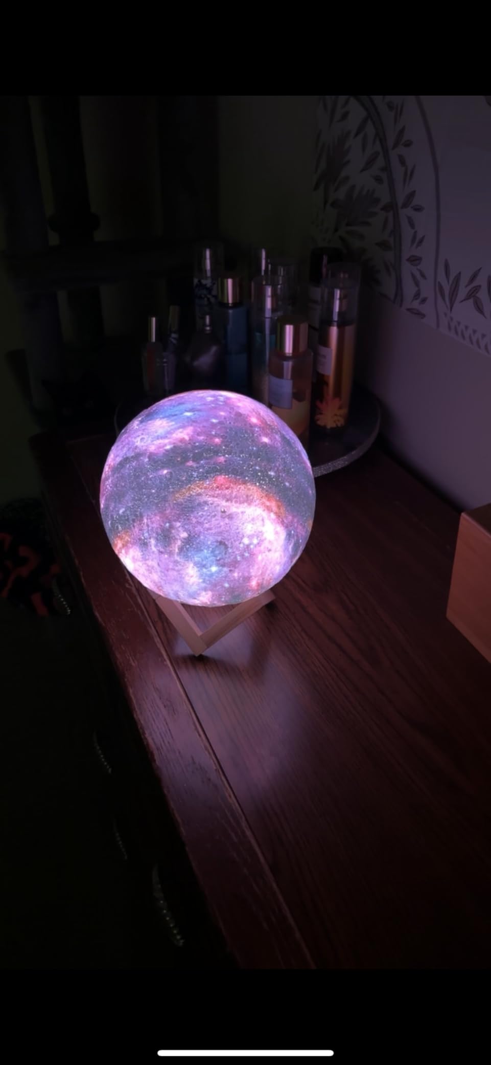 Moon Lamp Galaxy Light, 5.9 in Moon Light with Touch, Remote Timer customer photo 2
