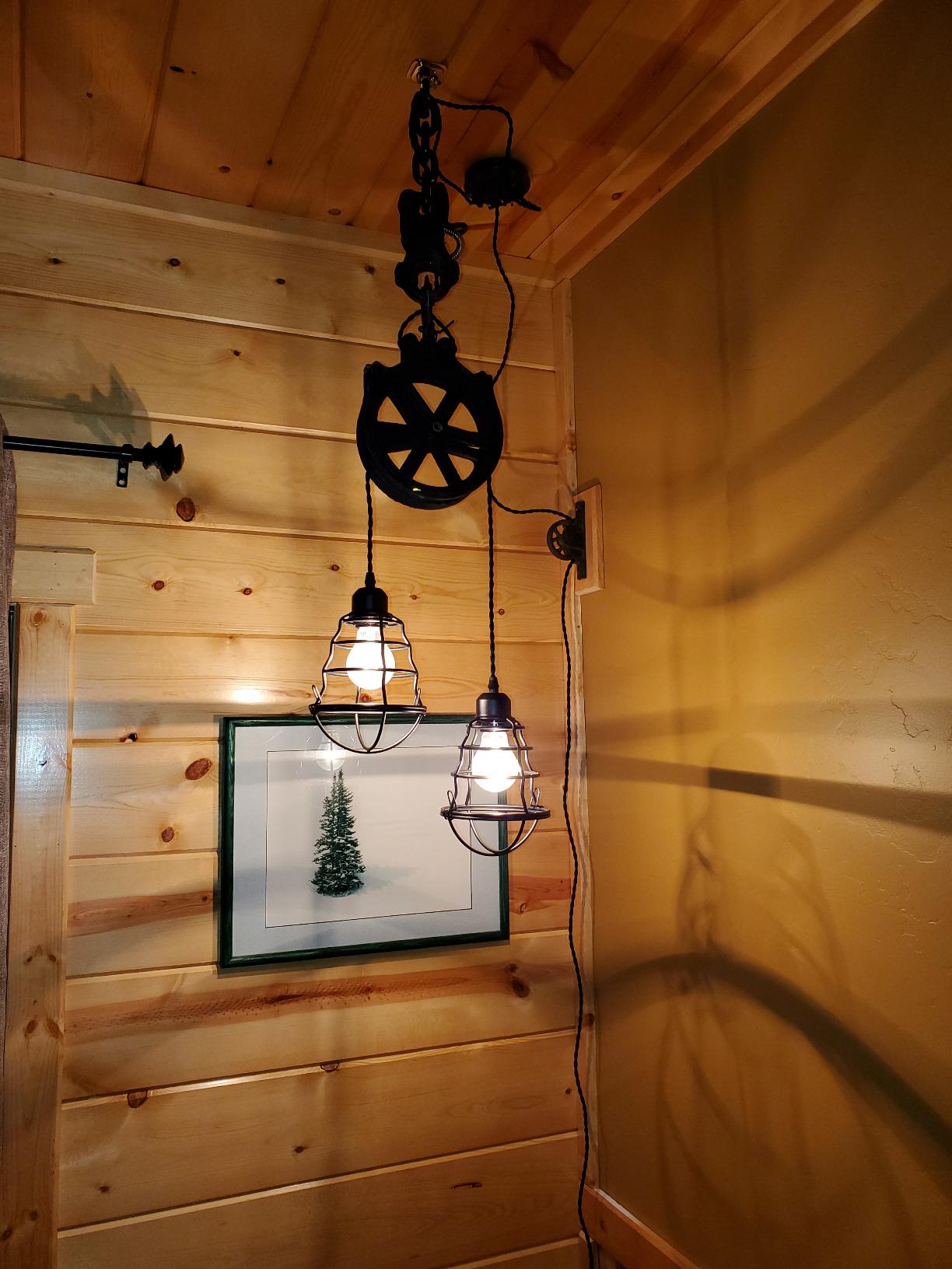 Industrial Pendant Light INNOCCY Edison Hanging Cage Pendant Lights E26 E27 Base Vintage Adjustable Pendant Lamp Fixture for Kitchen Home Lighting 2 Pack customer photo 1