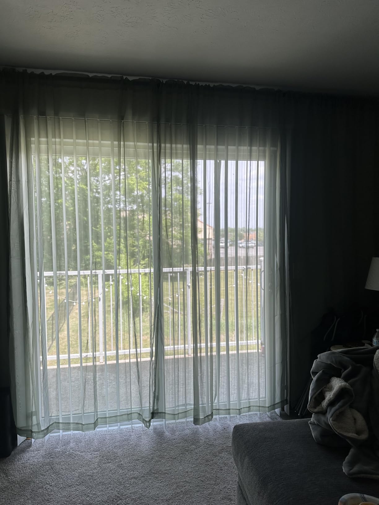 MIULEE 2 Panels Sheer Curtains for Living Room 54 X 84 Inches Ivory customer photo 2