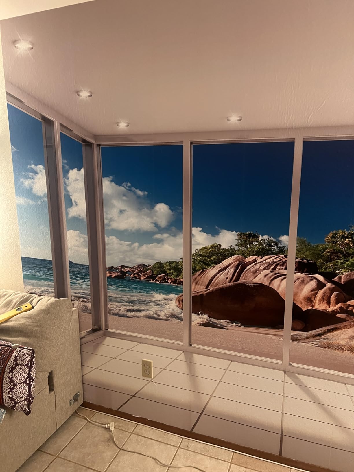 artgeist Peel and Stick Wallpaper, Bedroom Decor Tropical Island 135x101 in customer photo 1