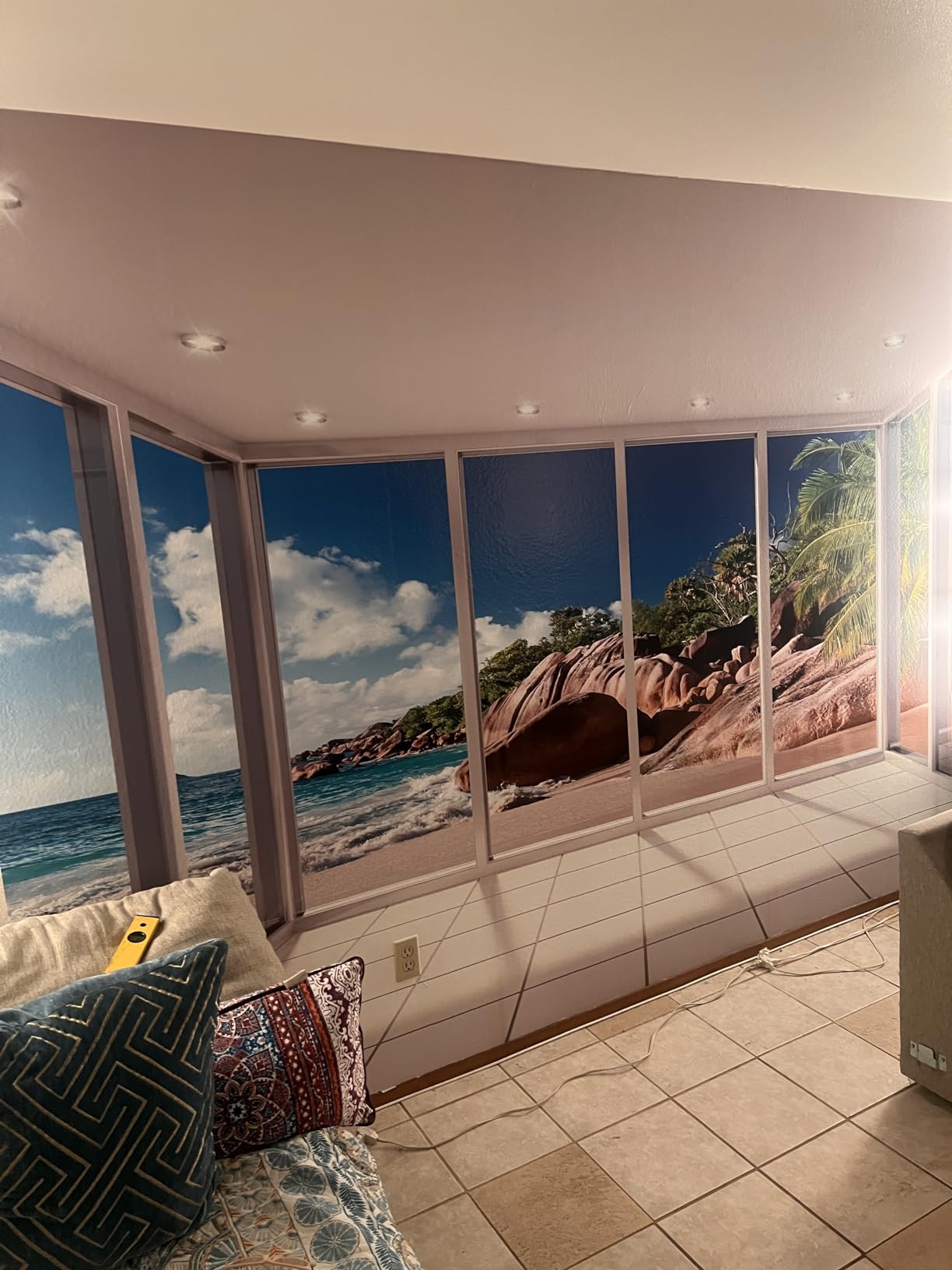artgeist Peel and Stick Wallpaper, Bedroom Decor Tropical Island 135x101 in customer photo 2