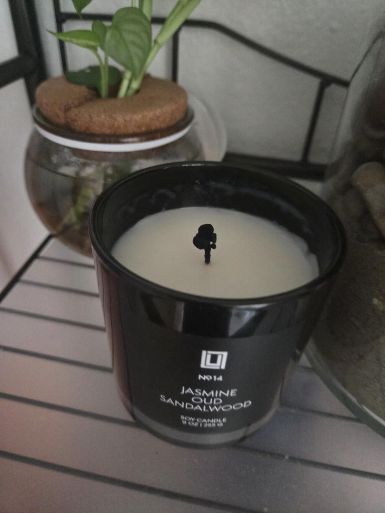 Lulu Candles Jasmine, Oud & Sandalwood Scented Soy Blend Jar Candle, 9 Oz. customer photo 1