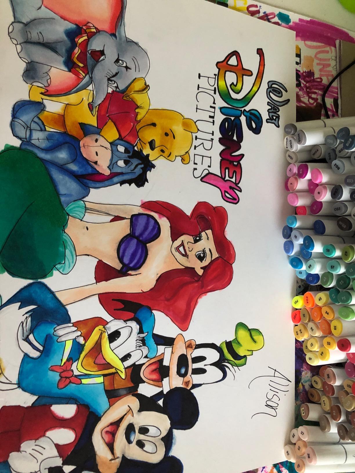 Ohuhu Alcohol Markers 120 Colors Chisel& Fine for Adult Coloring Refillable customer photo 1