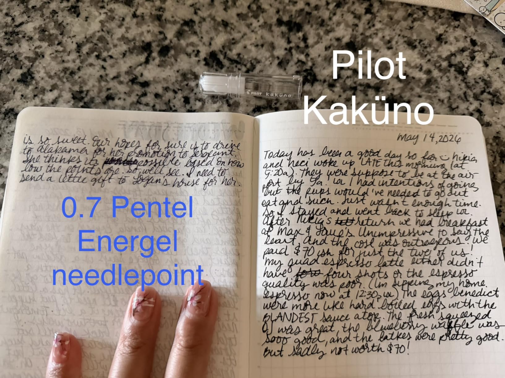 PILOT Kakuno Fountain Pen, Clear Barrel, Extra Fine Nib, 0.3mm customer photo 2