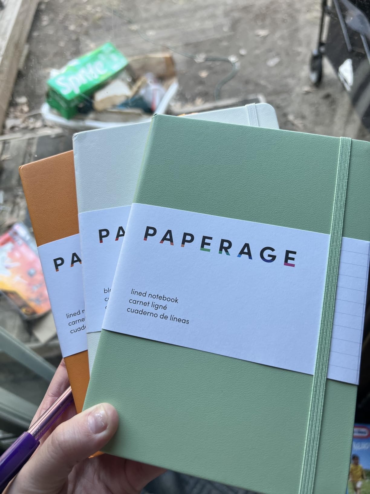 PAPERAGE Lined Journal Notebook, Hardcover Journal for Women & Men, 160 Pages, (5.6 in x 8 in), College Ruled Journaling Notebook for Work, School Supplies & Note Taking, (Black) customer photo 2
