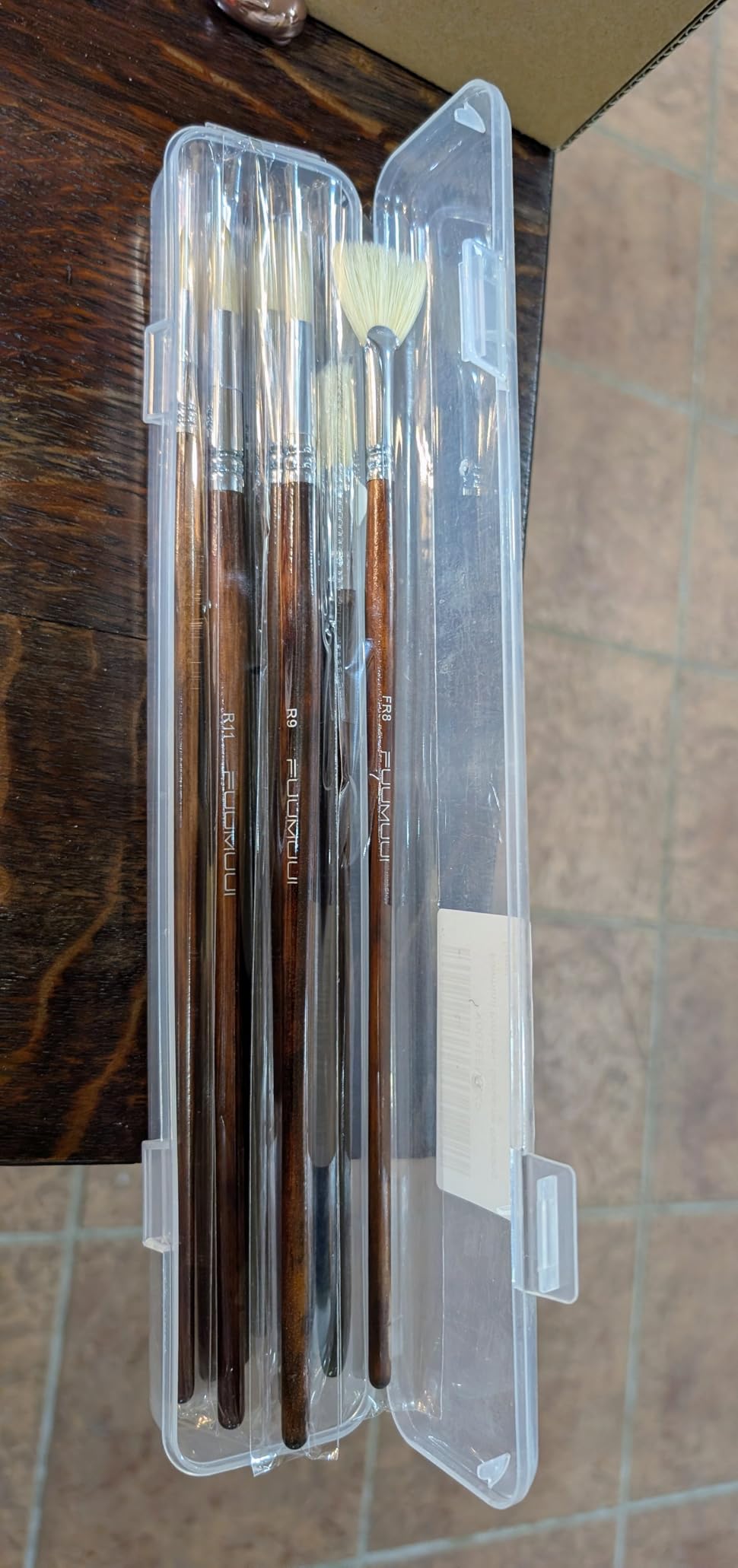 Professional Oil Paint Brush Set, Fuumuui 11pcs Superior Hog Bristle Paint Brushes Perfect for Oil Acrylic Gouache Painting customer photo 2