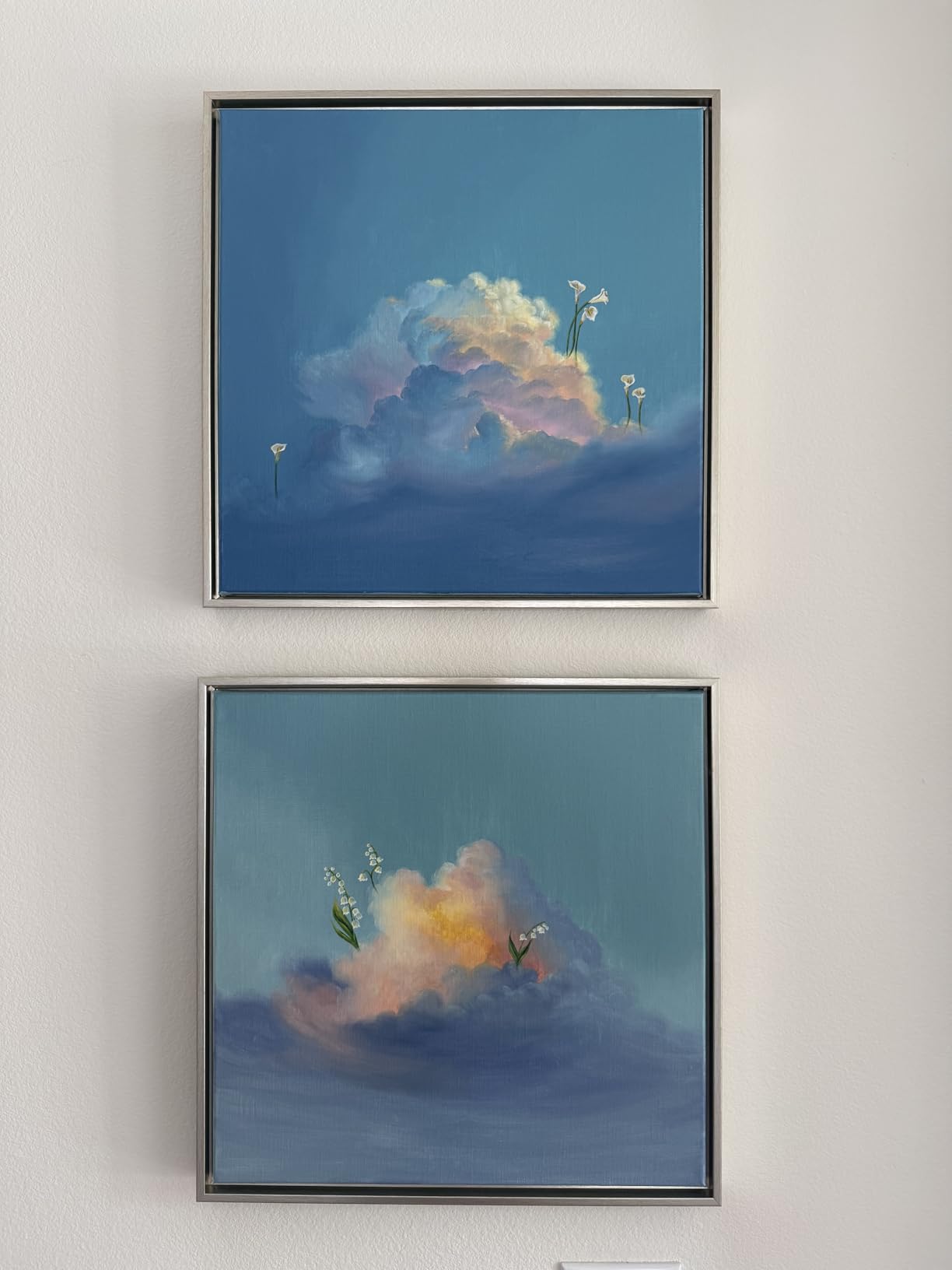 Pixy Canvas Floater Frame 16x20 for 3/4 (0.75) inch Deep Canvas Paintings/Canvas Prints/Wood Canvas Panels/Wall Art/Wall Decor/Home Decor/Artwork (White, 16 x 20 inch, Portrait) customer photo 2