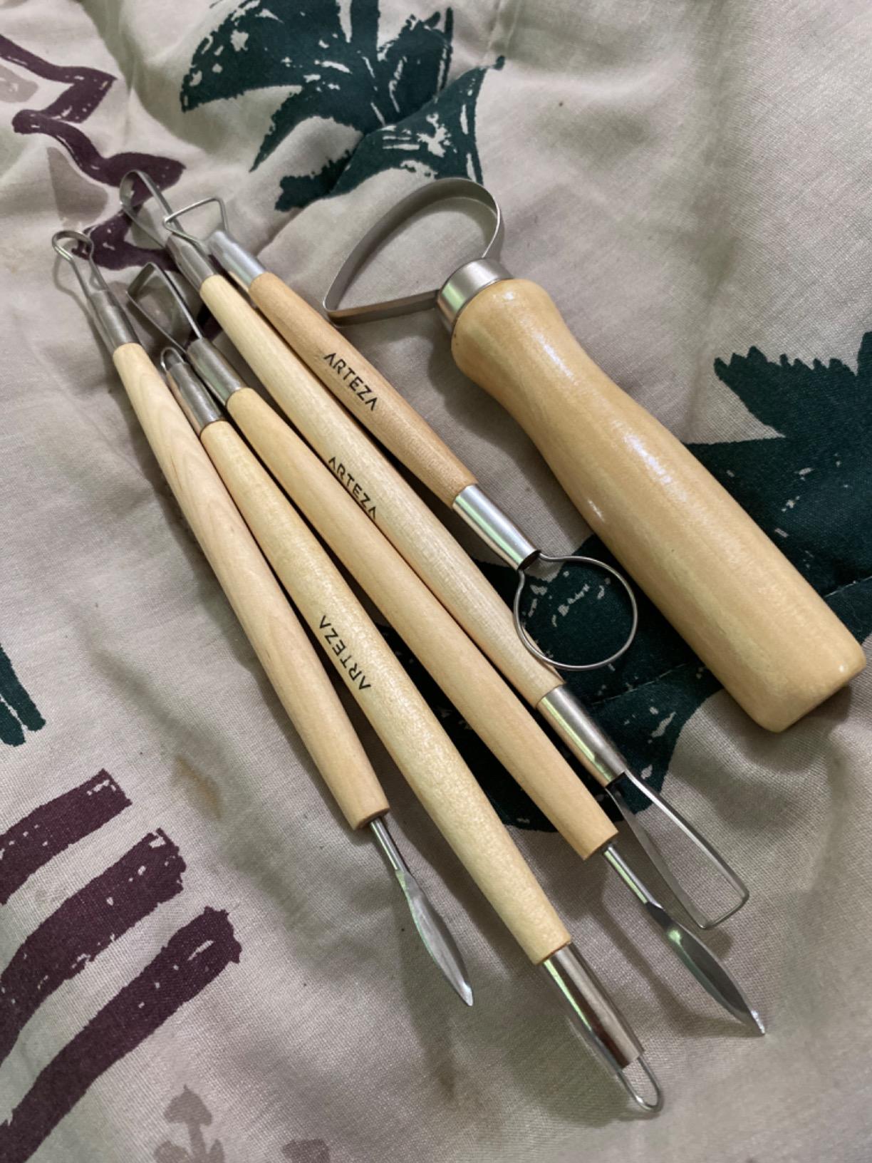 ARTEZA Pottery and Sculpting Tools, 22-Piece Set for Modeling and Carving customer photo 2