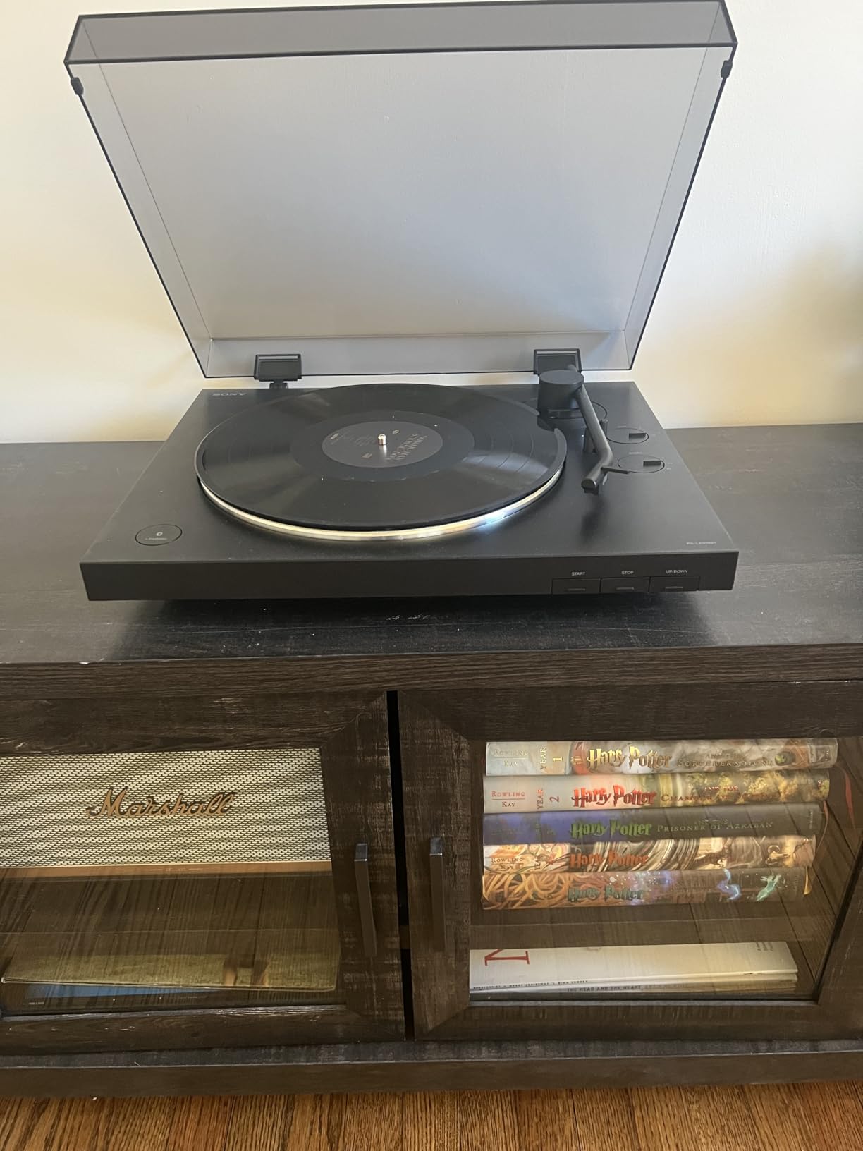 Sony PS-LX310BT Belt Drive Turntable: Fully Automatic Wireless Vinyl Record Player with Bluetooth and USB Output Black customer photo 2